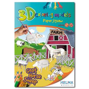 3D kolorowanka - Farma