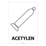 ACETYLEN, płyta PVC 1 mm, 148x210 mm