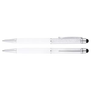 Aluminiowy długopis Puffin - biały