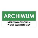 ARCHIWUM, zielony - płyta PVC 2 mm z dziurkami 190x90 mm