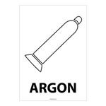 ARGON, płyta PVC 1 mm, 148x210 mm