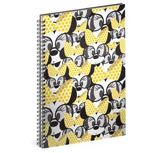 Blok ze spiralą Minnie – YELLOW, liniowany, A4