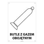 BUTLE Z GAZEM OBOJĘTNYM, płyta PVC 2 mm z dziurkami, 148x210 mm