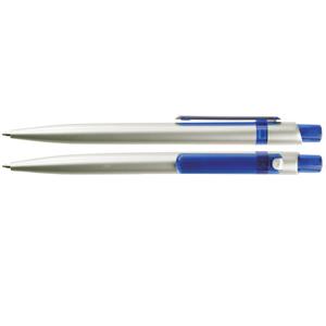 Długopis ABAR - srebrny/niebieski