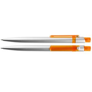 Długopis ABAR - srebrny/pomarańczowy