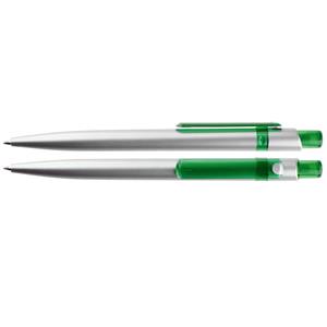 Długopis ABAR - srebrny/zielony