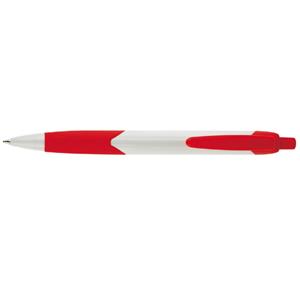 Długopis ALEGRO - biały/czerwony