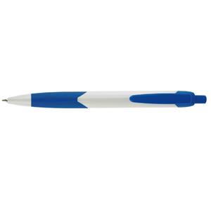 Długopis ALEGRO - biały/granatowy