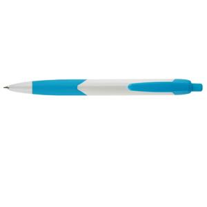 Długopis ALEGRO - biały/jasnoniebieski