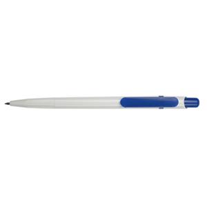Długopis BRAVO - biały/niebieski
