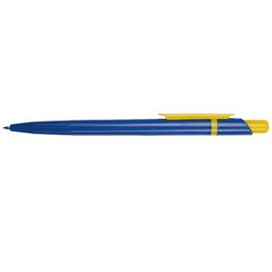 Długopis BRAVO - niebieski/żółty
