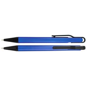 Długopis DANTES - niebieski/czarny