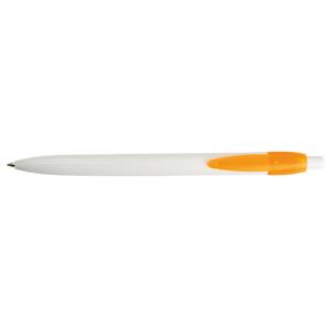 Długopis ELMO - biały/pomarańczowy