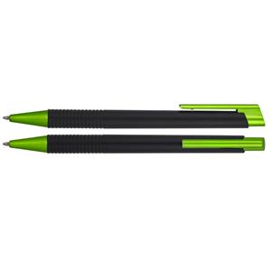 Długopis GERA - czarny/zielony