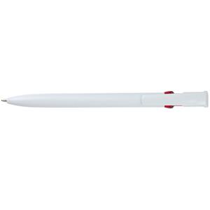 Długopis HIRTA - biały/czerwony