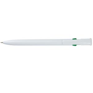 Długopis HIRTA - biały/zielony