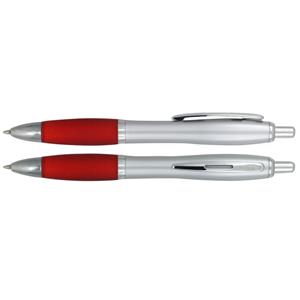 Długopis PHAETON - srebrny/czerwony