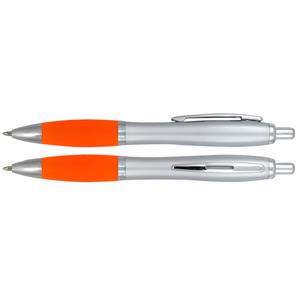 Długopis PHAETON - srebrny/pomarańczowy