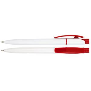 Długopis THADE - biały/czerwony