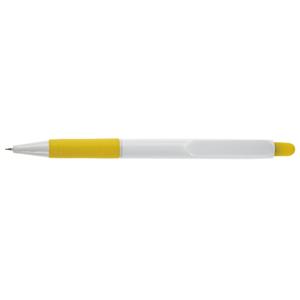 Długopis TINA - biały/żółty