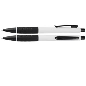 Długopis TRUXO - biały/czarny