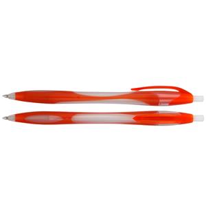 Długopis UMBRA - biały/pomarańczowy