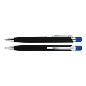 Długopis VILLAIN - czarny/niebieski