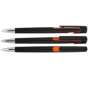 Długopis VIVACE - czarny/pomarańczowy