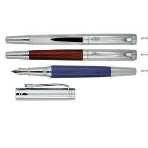 Długopis VOLANO - biały/srebrny błyszczący