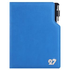 Diář GEP CRYSTAL týdenní A5 2027 polský - modrá pastelová