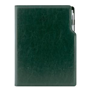 Diář GEP s propiskou denní A4 2027 - zelená