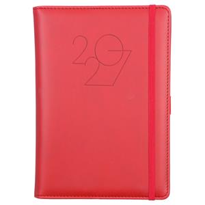 Diář POLY denní A5 2027 polský - červená