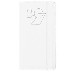 Diář POLY týdenní kapesní 2027 polský - bílá