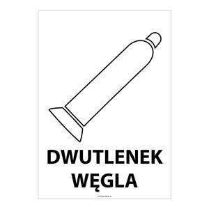 DWUTLENEK WĘGLA, płyta PVC 1 mm, 148x210 mm