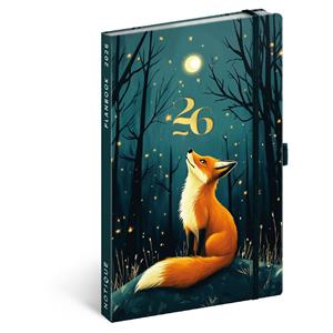 Dwutygodniowy kalendarz książkowy/notatnik 2026 A5 Fox