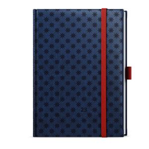 Dzienny kalendarz książkowy 2023 Adam Vivella extra B6 - niebieski - ster