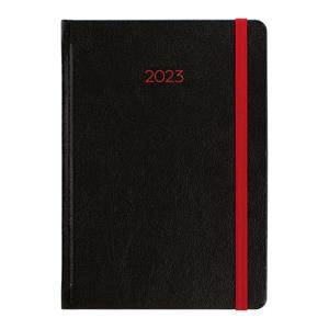 Dzienny kalendarz książkowy 2023 Neon A5 - czerwony