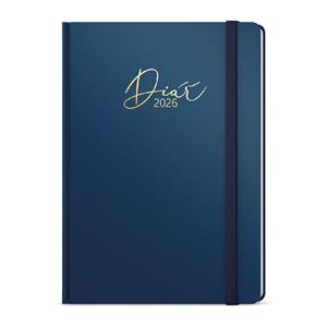 Dzienny kalendarz książkowy 2026 David Luxi A5 - niebieski