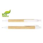 Ekologiczny długopis Ensi - jasne drewno/kość słoniowa