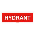 Hydrant - znak, naklejka 150x50 mm