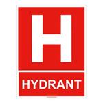 Hydrant - znak, płyta PVC 1 mm 200x150 mm