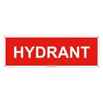 Hydrant - znak z dziurkami, płyta PVC 2 mm 150x50 mm