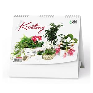 Kalendarz biurkowy 2022 Domowe kwiaty