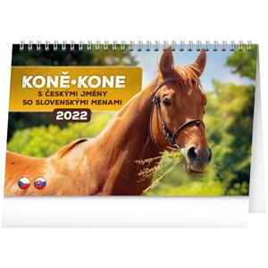 Kalendarz biurkowy 2022 Konie CZ/SK