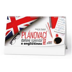 Kalendarz biurkowy 2022 Planner podatkowy z językiem angielskim