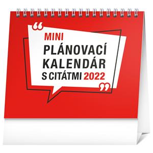 Kalendarz biurkowy 2022 Planner z cytatami SK