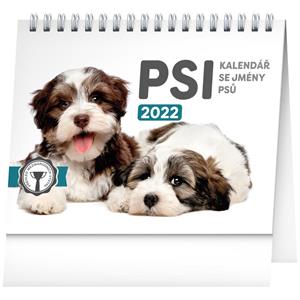 Kalendarz biurkowy 2022 Psy - z imionami psów