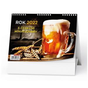 Kalendarz biurkowy 2022 Rok z czeskimi minibrowarami