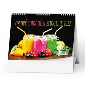 Kalendarz biurkowy 2022 Zdrowe śniadanie i smoothie
