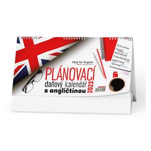 Kalendarz biurkowy 2023 Planner podatkowy z językiem angielskim